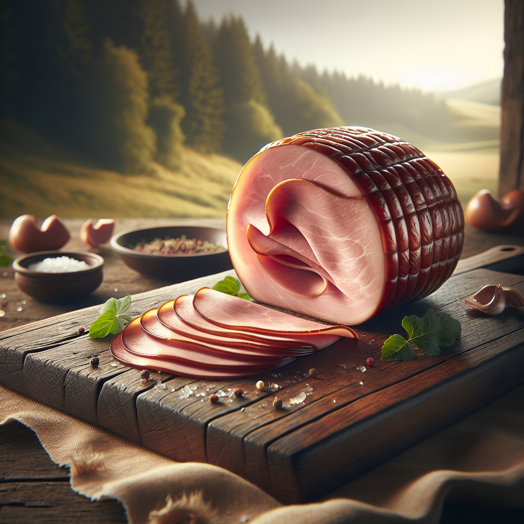 Schweineschinken Aufschnitt