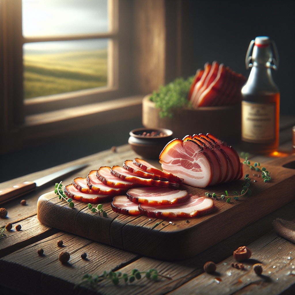 Schweinespeck Aufschnitt