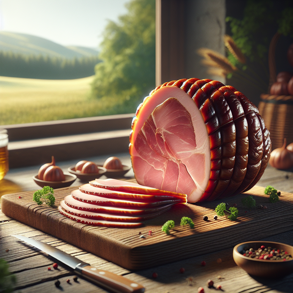 Bierschinken im Portionsdarm