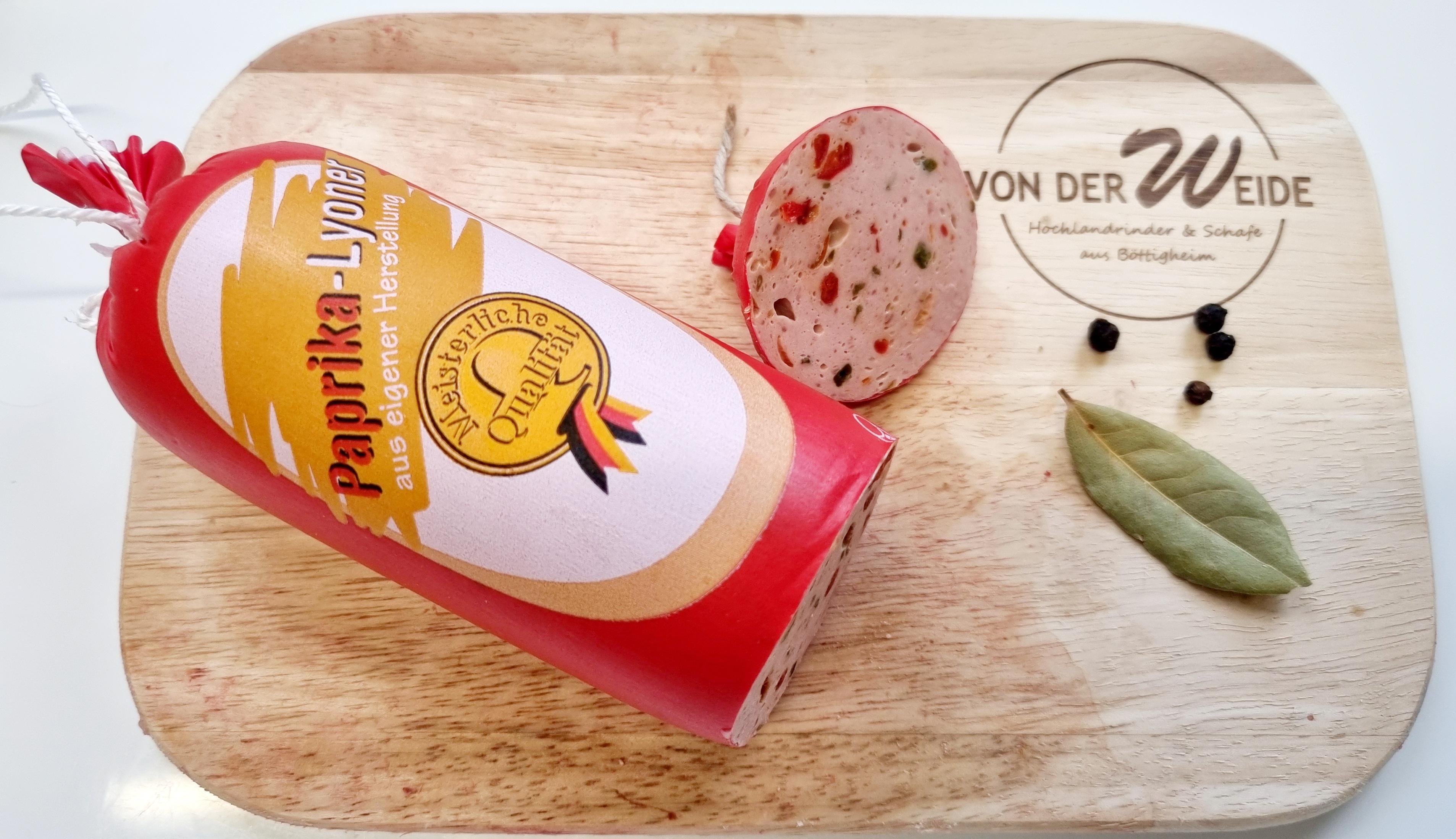 Paprikalyoner im Portionsdarm 