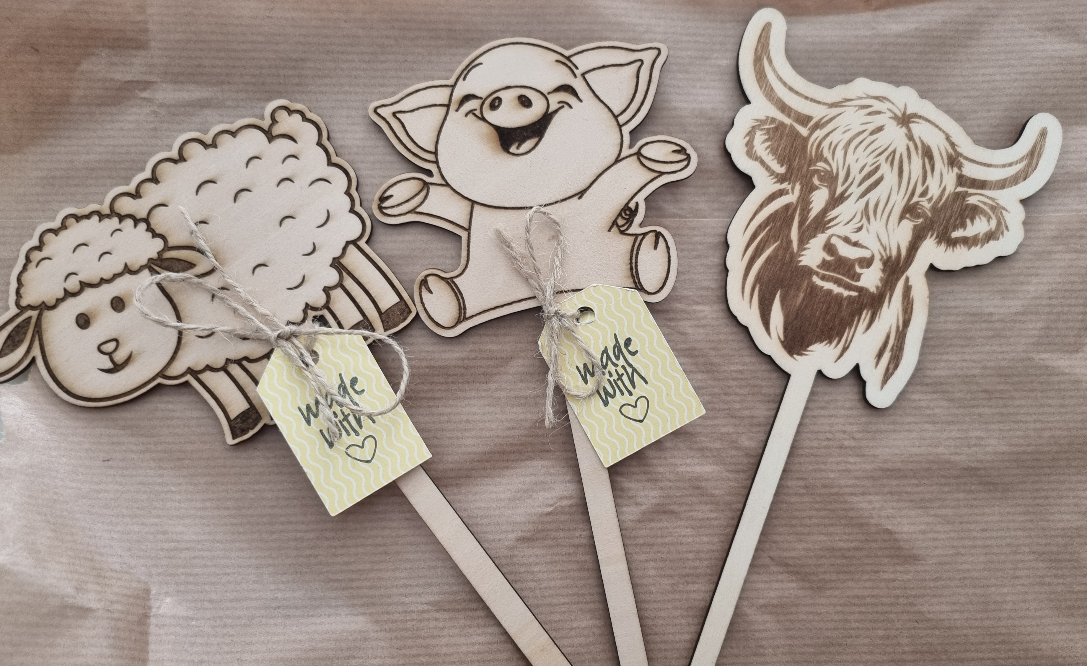Tiere "cake topper" mittel